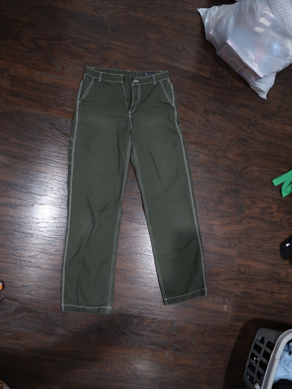 Classic Olive women carpenter Pants - gap